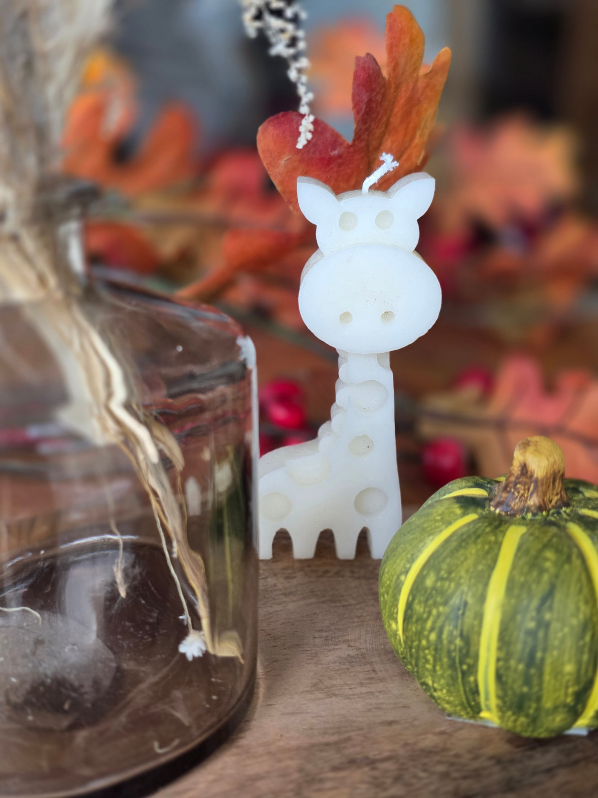Herfstbordje pompoen en giraf
